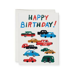 Red Cap Cards Traffic Birthday Card