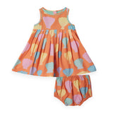 Stella McCartney Baby Big Shells Dress w/ Bloomer ~ Orange