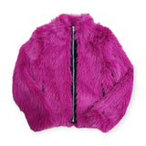 MIA New York Lux Faux Fur Jacket ~ Berry
