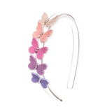 Lilies & Roses Pink & Purple Pastel Butterfly Headband