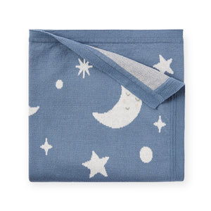 Elegant Baby Knit Blanket ~ Celestial Slate