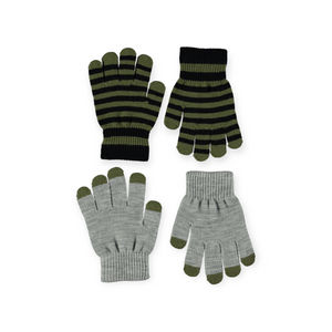 Molo Kei Gloves 2 Pack ~ Grey Melange