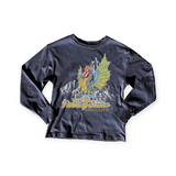 Rowdy Sprout Baby Rolling Stones l/s Tee ~ Vintage Navy