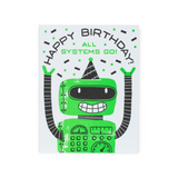 Egg Press Birthday Card ~ Robo Happy Birthday