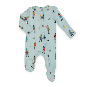 Angel Dear 2 Way Zipper Footie ~ Nutcracker Blue