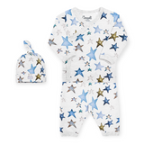 Coccoli Printed 3pc Kimono Set ~ Blue Stars