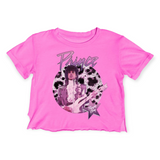 Rowdy Sprout Prince Not Quite Crop s/s Tee ~ Electric Pink
