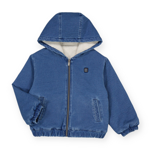 Mayoral Boys Fleece Lined Denim Jacket ~ Medium Wash