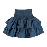 Molo Bonita Tiered Skirt ~ Washed Chambrey