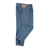 Molo Astrid Ruffle Waist Jeans ~ Clear Blue