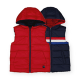 Mayoral Boys Reversible Puffer Vest ~ Red/Navy