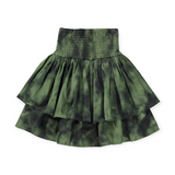 Molo Brigitt Tiered Skirt 7-12 ~ Moss Tie Dye
