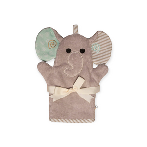 Zoocchini Terry Bath Mitt ~ Elle Elephant