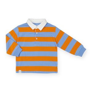 Mayoral Baby Boy l/s Striped Polo ~ Yolk/Sky