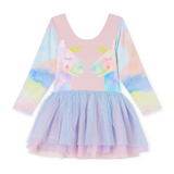 Stella McCartney Girls Double Unicorn Tulle Dress ~ Pink Multi
