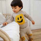 Molo Baby Bless Smiley Knit Sweater & Sol Pants Set ~ Ridge