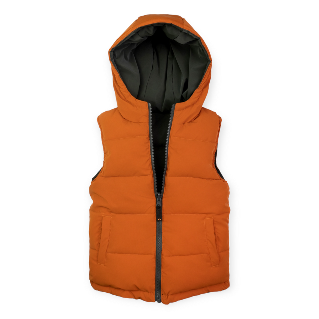 Appaman Boys Reversible Puffer Vest Harvest – Born Yesterday