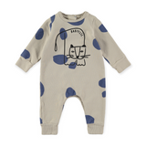 Babyclic Printed Romper ~ Paint/Electric Blue