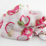 Little Unicorn Cotton Muslin Swaddle ~ Pitaya