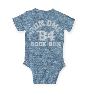 Rowdy Sprout Run DMC s/s Onesie ~ Tri Grey