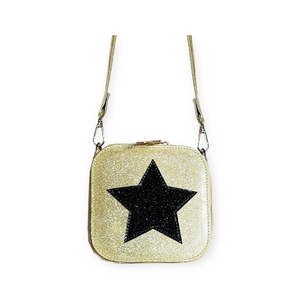 Imoga Denise Glitter Star Bag  ~ Gold/Black