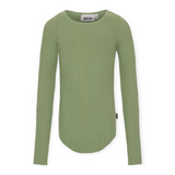 Molo Rochelle l/s Ribbed Top 7-12 ~ Moss Green