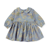 Molo Baby Colleta Printed Dress ~ Mimosa Blue