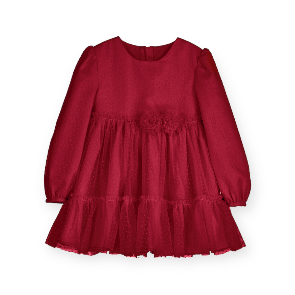 red mayoral dress Mayoral Red Velvet Dress