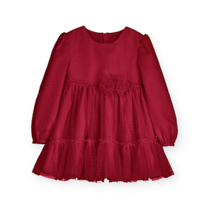 Mayoral Baby Girl Tulle Dress ~ Red