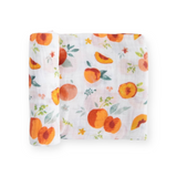 Little Unicorn Cotton Muslin Swaddle ~ Georgia Peach