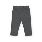 Mayoral Baby Girl Pants w/ Scallop Detail ~ Anthracite