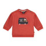Babyface Baby Boulangerie Truck Sweatshirt & Joggers Set ~ Red/Concrete