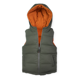 Appaman Boys Reversible Puffer Vest ~ Harvest