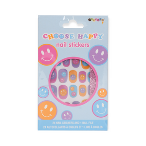 iScream Happy Tie Dye Nail Stickers & File Set