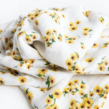 Little Unicorn Deluxe Muslin Swaddle ~ Ditsy Sunflower