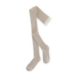 Molo Ribbed Tights ~ Soft Mushroom
