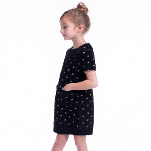 Imoga Olar Fancy Knit Dress ~ Black/Gold