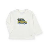 Mayoral Baby Boy l/s Car T-Shirt ~ Cream