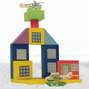 BathBlocks Floating Airport Bath Toy