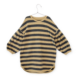 Play Up Girls Striped Sweatshirt Dress ~ Walnut/Antra