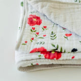 Little Unicorn Cotton Muslin Quilt ~ Summer Poppy