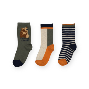 Mayoral Boys Adventure Socks 3 Pack ~ Oregano