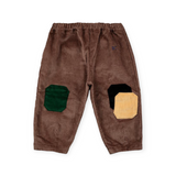 Bobo Choses Baby Color Block Corduroy Pants ~ Chestnut Multi