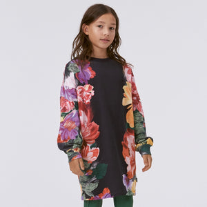 Molo Cyrella Sweatshirt Dress ~ Floral Art