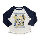 Rowdy Sprout Tom Petty l/s Raglan Tee ~ Cream/Off Black