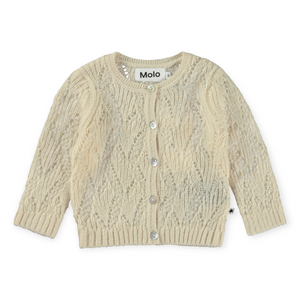 Molo Gilli Knit Cardigan ~ Pearled Ivory