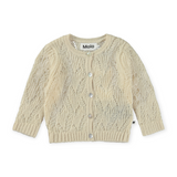 Molo Baby Gilli Knit Cardigan ~ Pearled Ivory