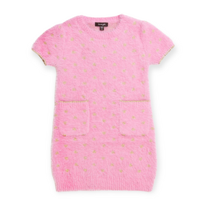 Imoga Olar Fancy Knit Dress ~ Tulip/Gold