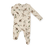 Angel Dear 2 Way Zipper Footie ~ Moose Family