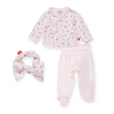 Magnetic Me Modal Magnetic Kimono 3pc Set ~ Woodsy Tale Pink